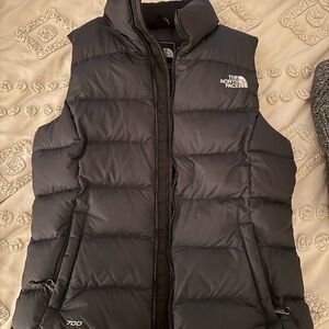The North Face Women's Dark Gray Puffer Vest